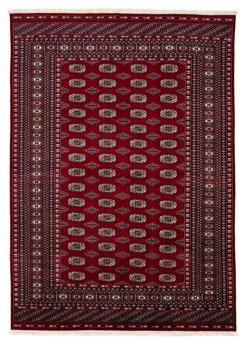 Afghan Rug - Bukhara - 240 x 170 cm - dark red