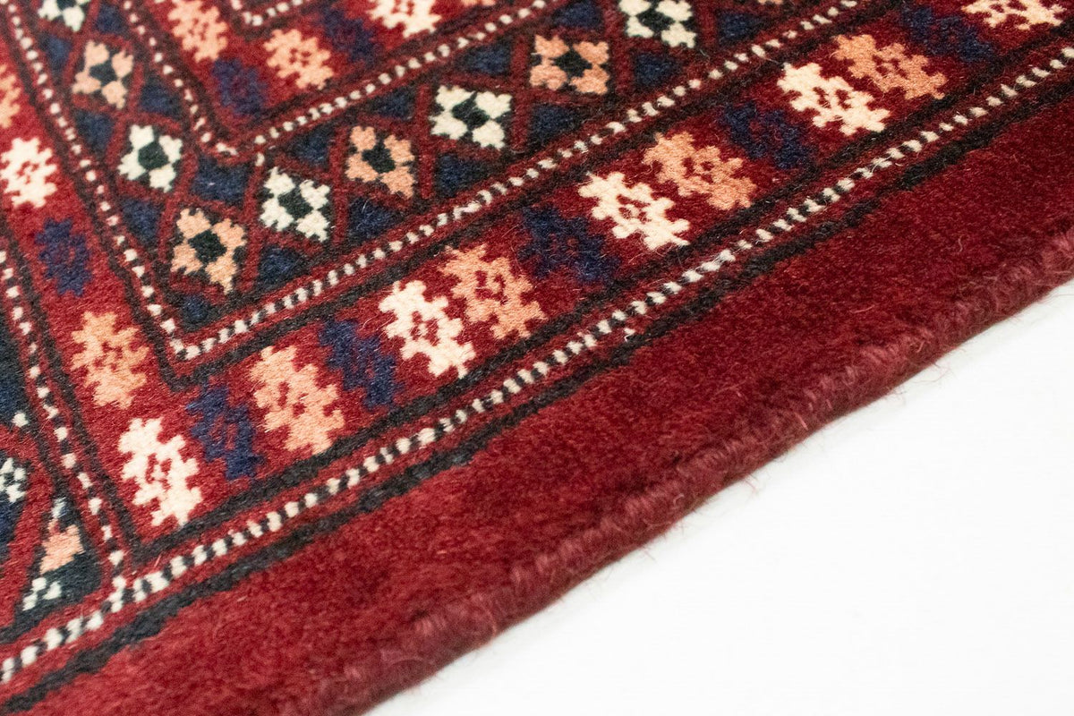 Afghan Rug - Bukhara square  - 207 x 204 cm - red