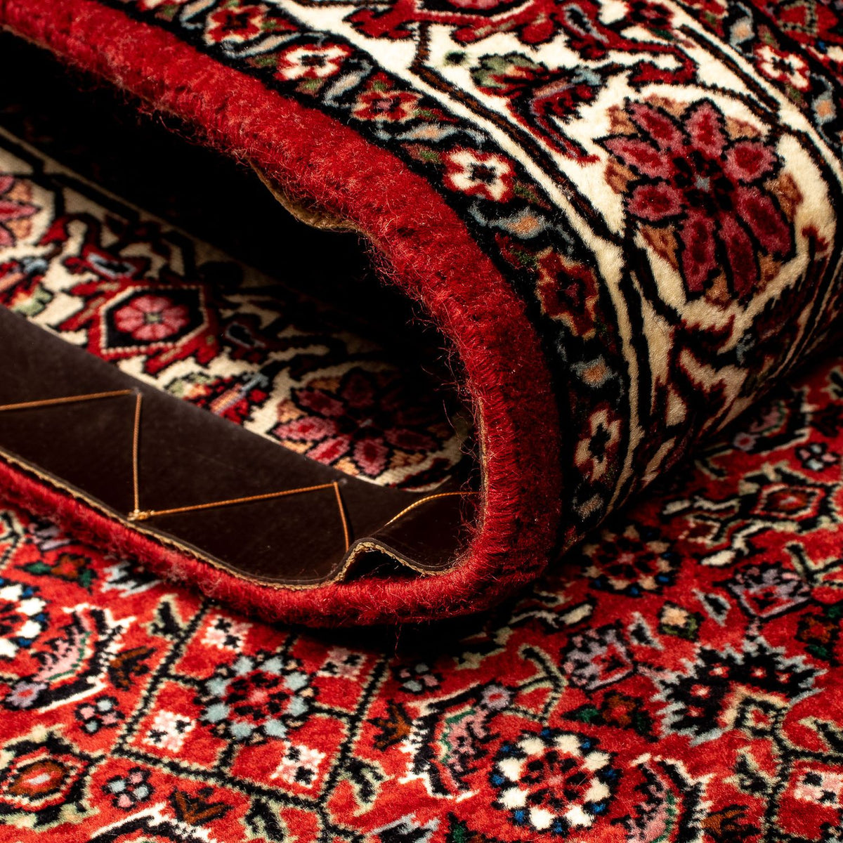 Runner Perser Rug - Bidjar - 296 x 82 cm - dark red