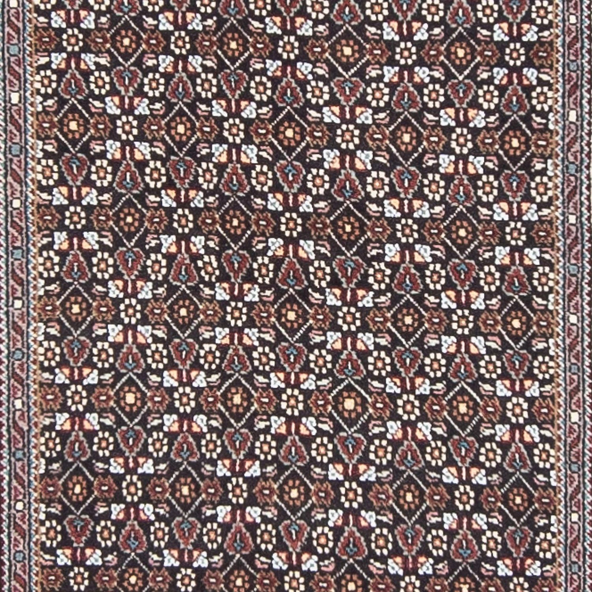 Runner Perser Rug - Tabriz - 392 x 67 cm - grey