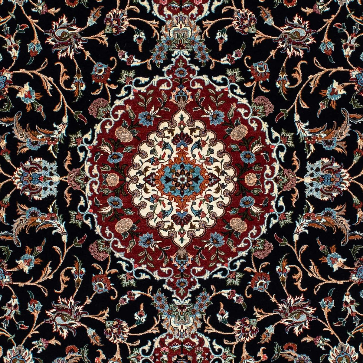 Perser Rug - Ghom - 213 x 141 cm - dark blue