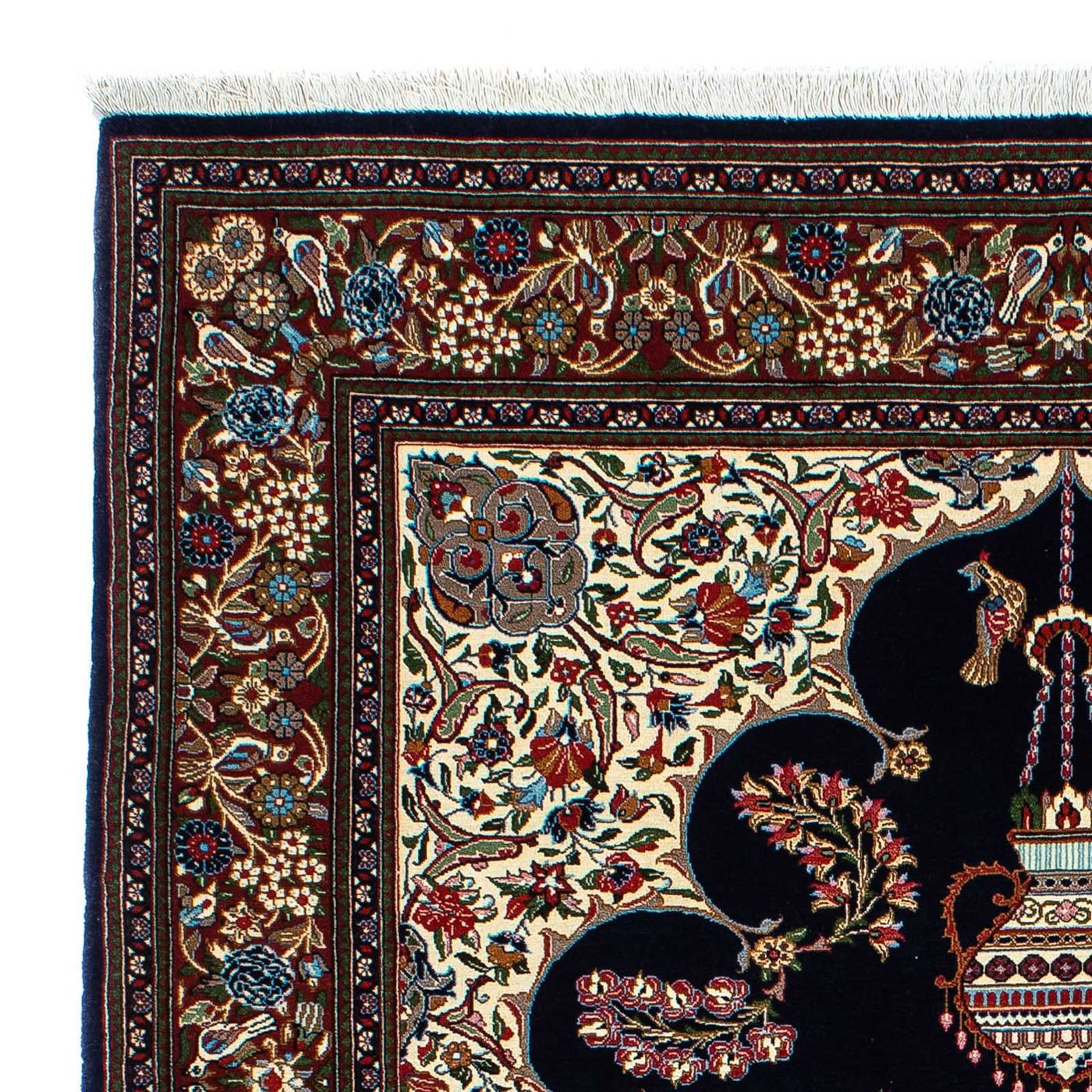 Qom Rug 210x139cm - Persian Rugs