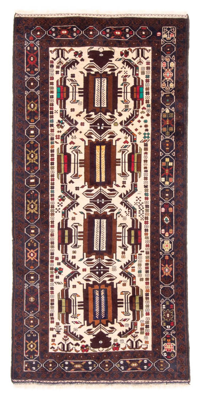 Runner Belutsch Rug - 207 x 100 cm - beige