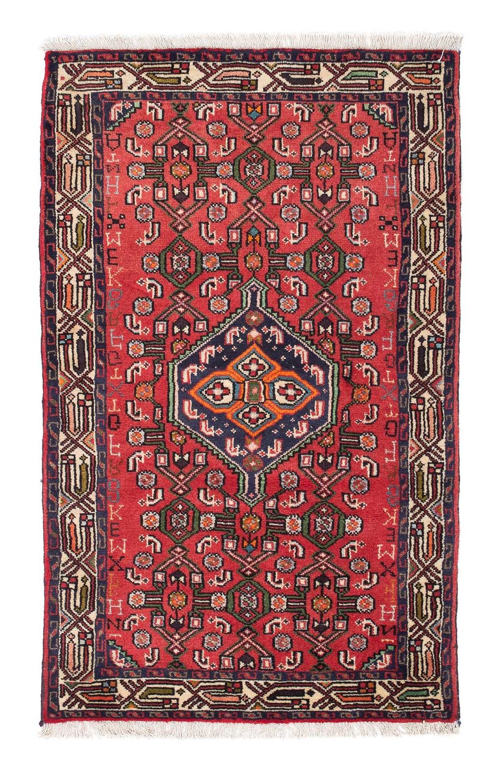 Perser Rug - Nomadic - 132 x 77 cm - red