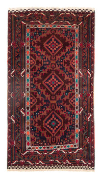 Runner Belutsch Rug - 197 x 105 cm - dark red