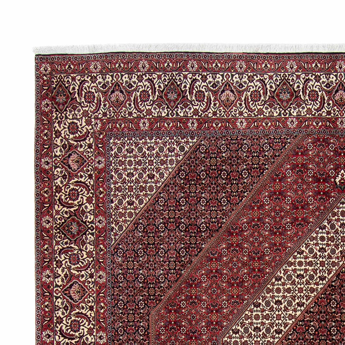 Perser Rug - Bidjar square  - 300 x 300 cm - dark red