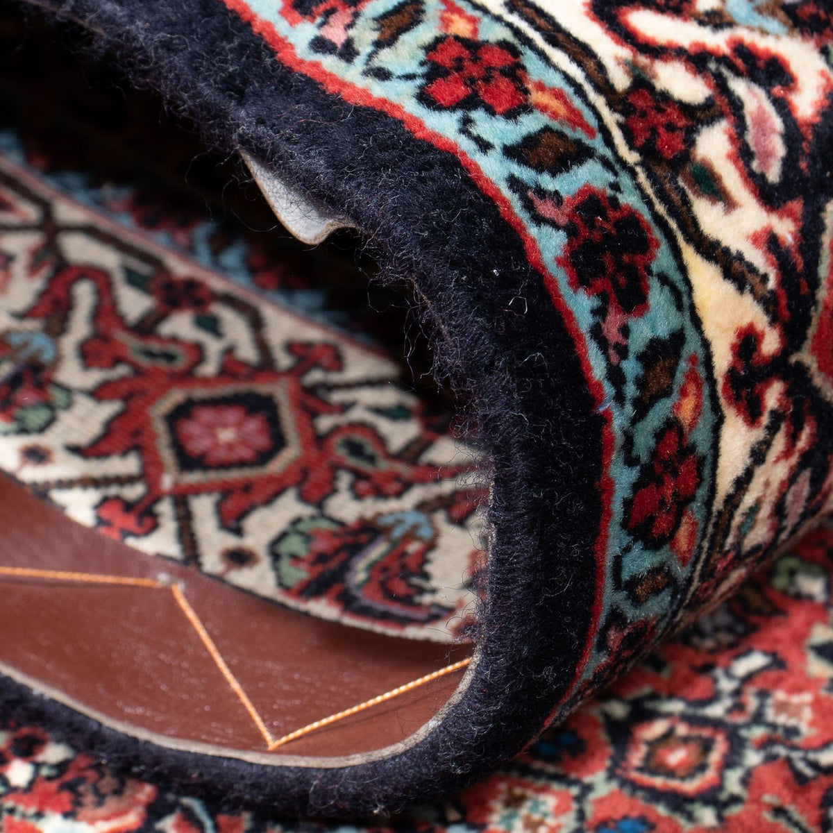 Runner Perser Rug - Bidjar - 296 x 82 cm - dark blue