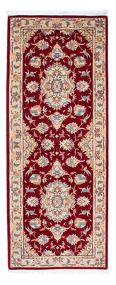 Runner Perser Rug - Tabriz - Royal - 213 x 83 cm - dark red