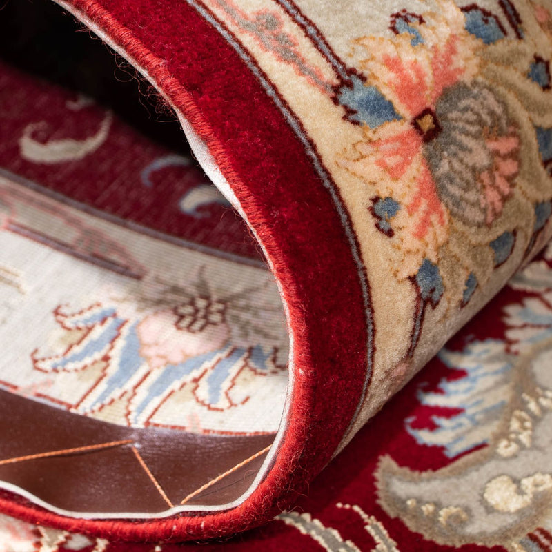 Runner Perser Rug - Tabriz - Royal - 213 x 83 cm - dark red