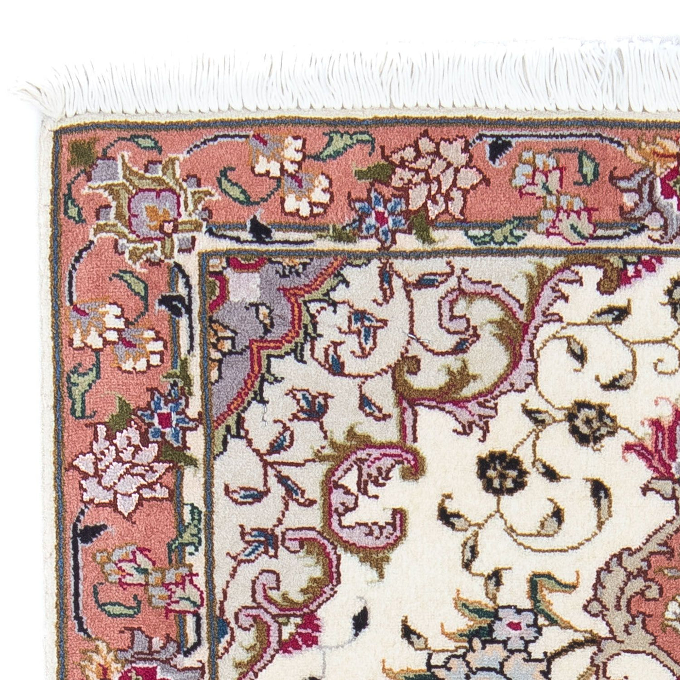 Tabriz - 50 Raj Rug 90x60cm - Persian Rugs