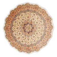 Perser Rug - Tabriz - Royal round  - 195 x 195 cm - beige