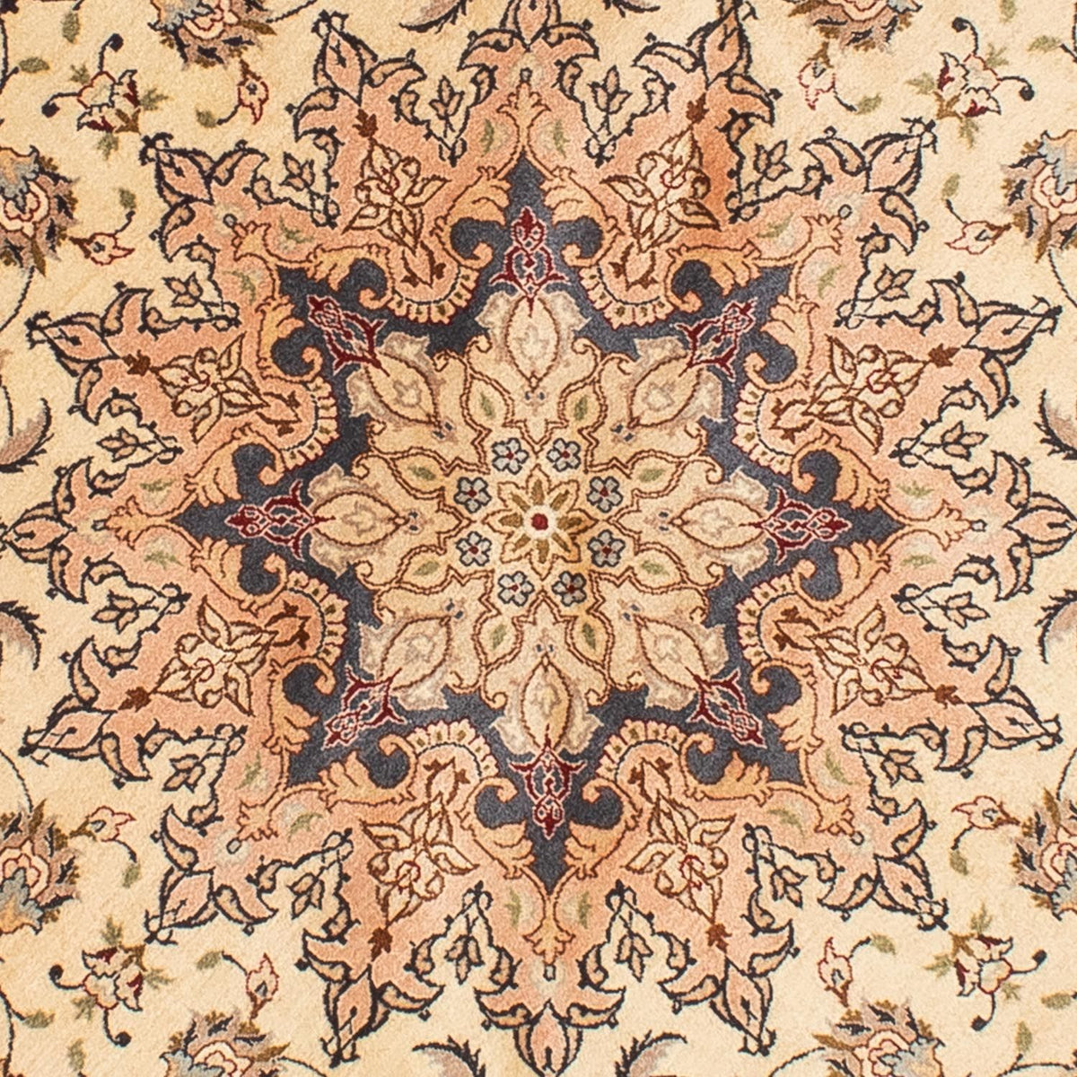 Perser Rug - Tabriz - Royal round  - 195 x 195 cm - beige