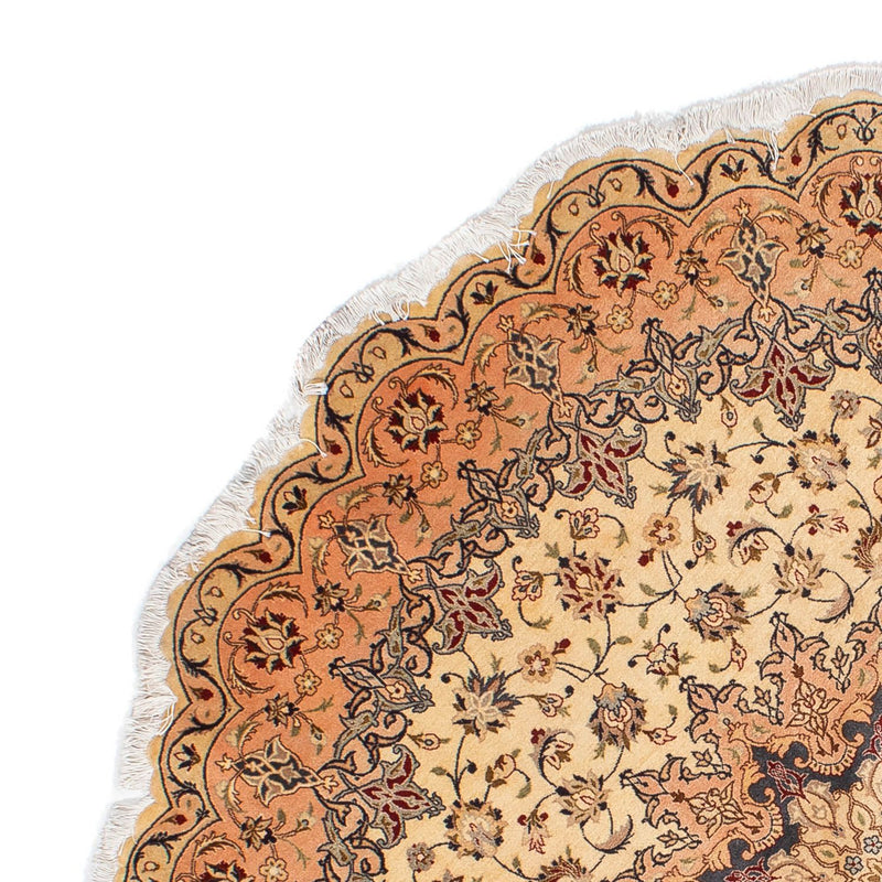 Perser Rug - Tabriz - Royal round  - 195 x 195 cm - beige