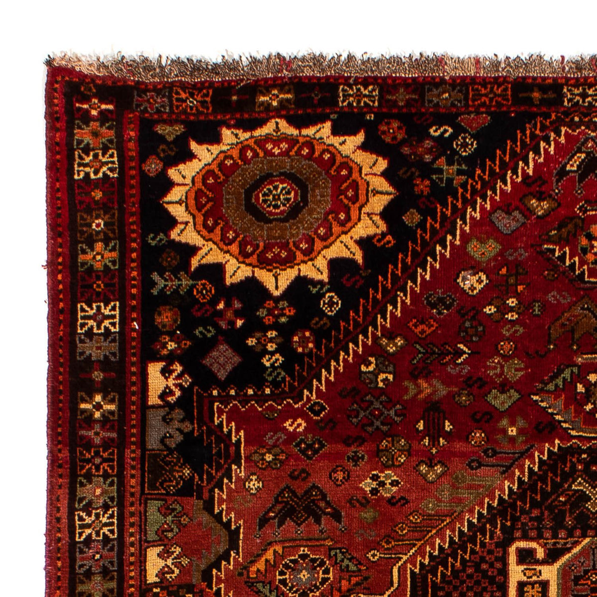 Perser Rug - Nomadic - 285 x 185 cm - dark red