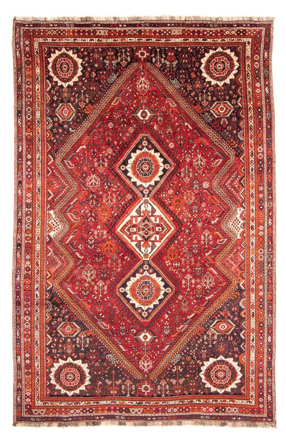 Perser Rug - Nomadic - 328 x 215 cm - dark red