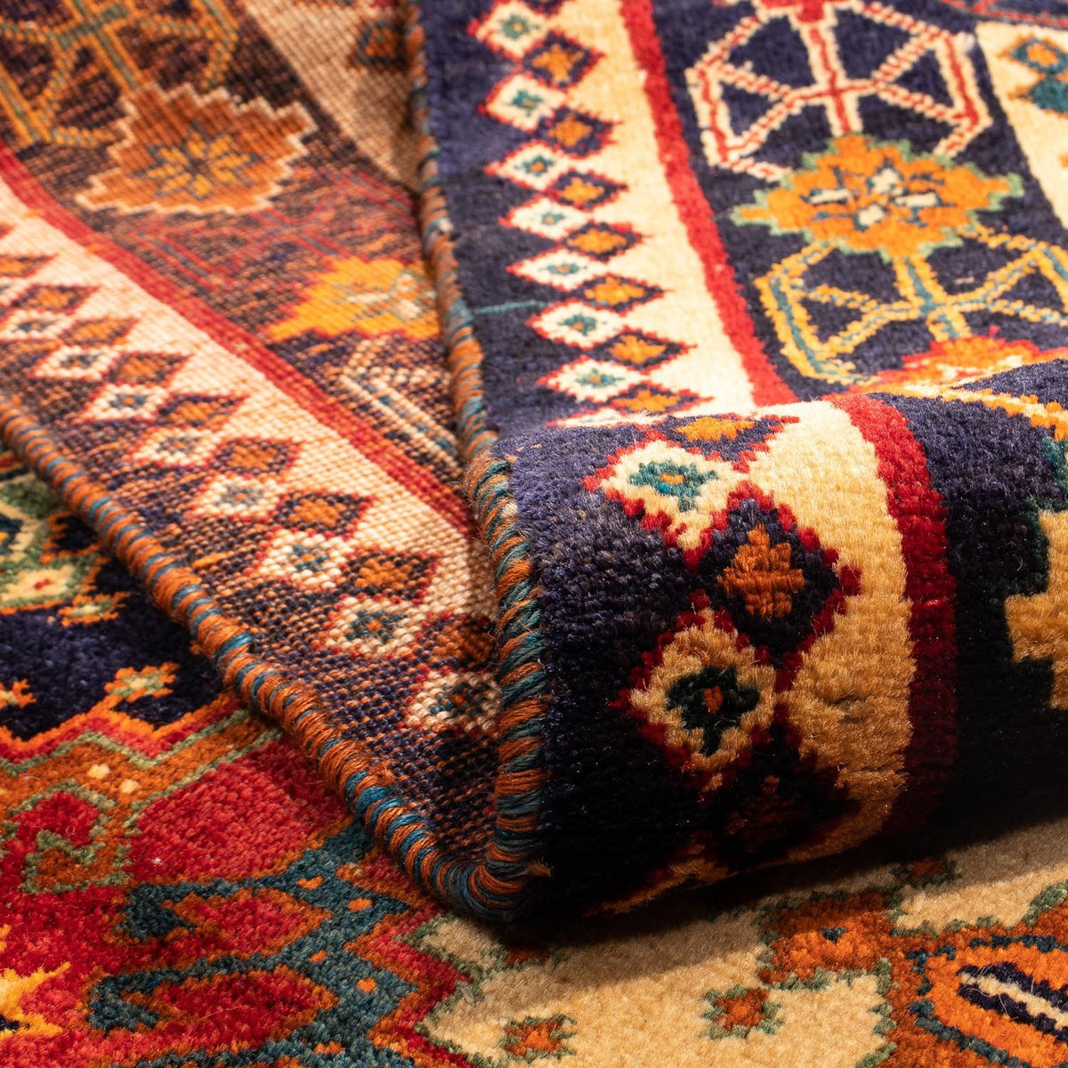 Perser Rug - Nomadic - 280 x 202 cm - dark red