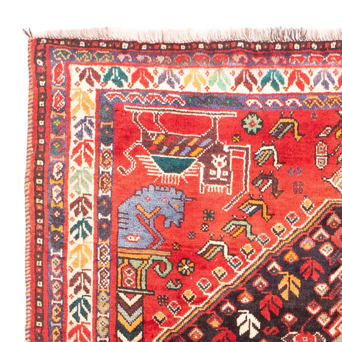 Perser Rug - Nomadic - 153 x 120 cm - red