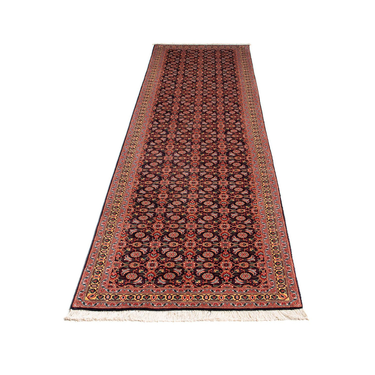 Runner Perser Rug - Tabriz - 302 x 80 cm - brown
