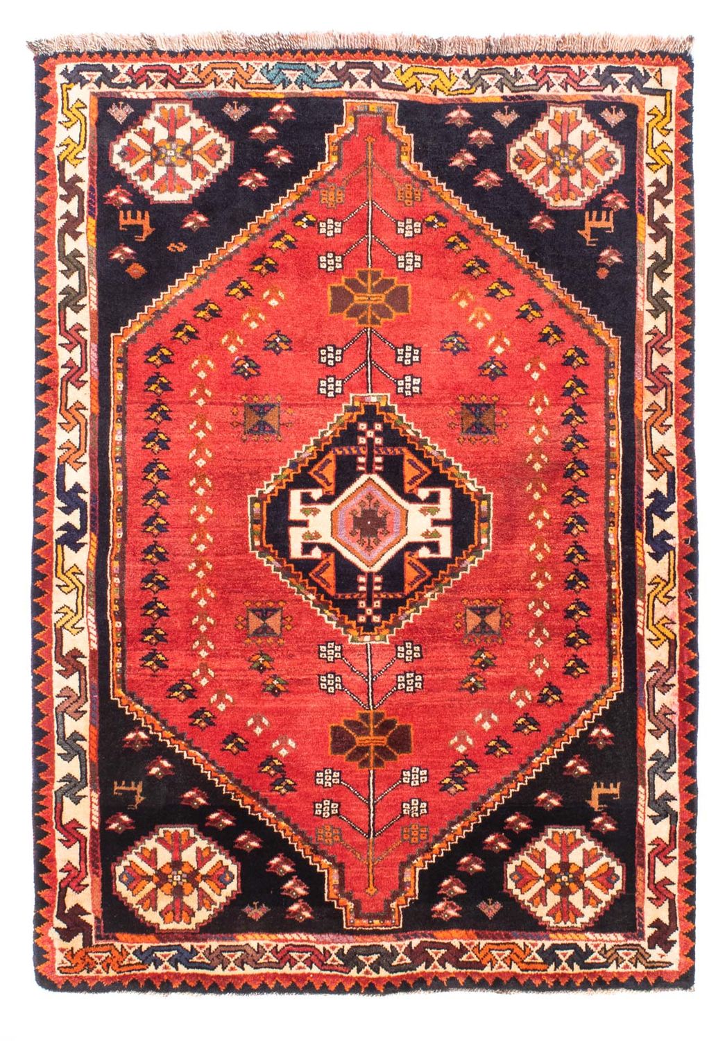 Perser Rug - Nomadic - 158 x 112 cm - dark red