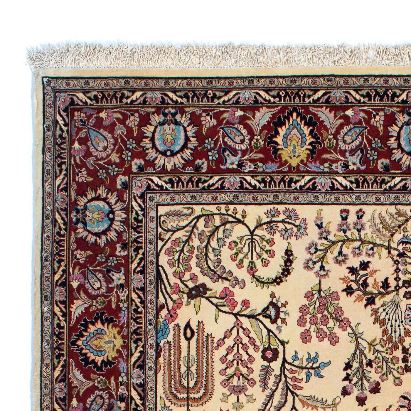 Qom Rug 207x142cm - Persian Rugs