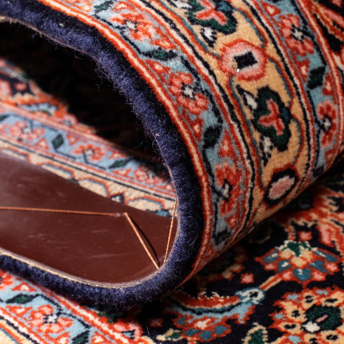 Runner Perser Rug - Tabriz - 202 x 67 cm - dark blue