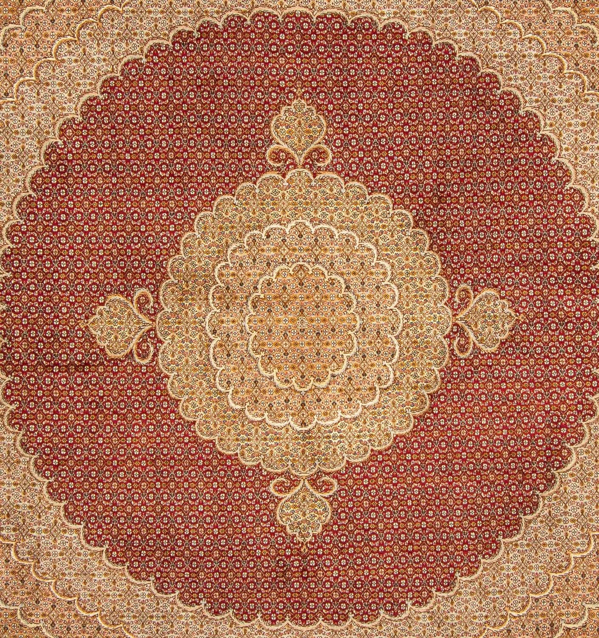Perser Rug - Tabriz square  - 248 x 246 cm - dark red