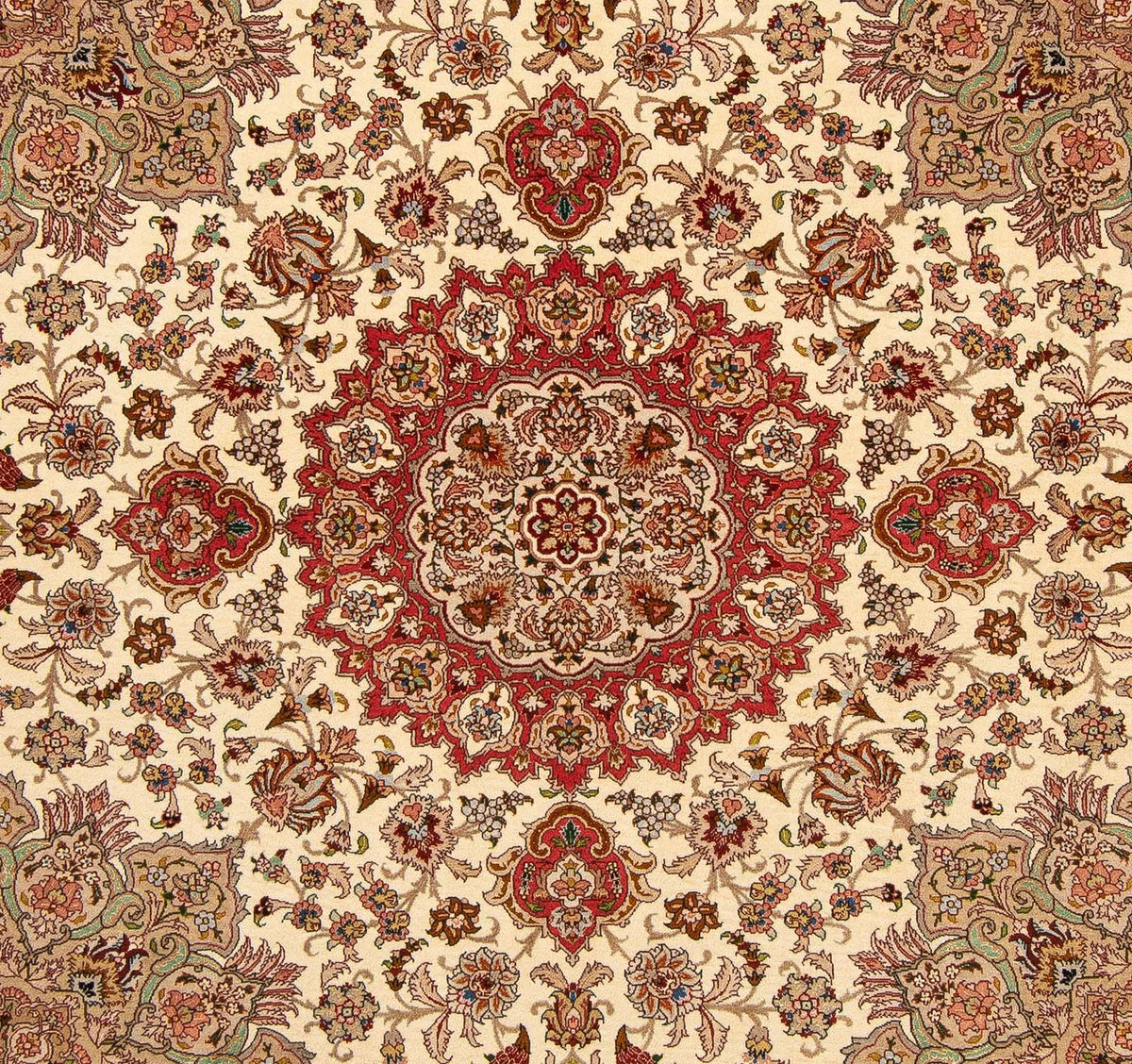 Perser Rug - Tabriz - Royal square  - 203 x 200 cm - beige