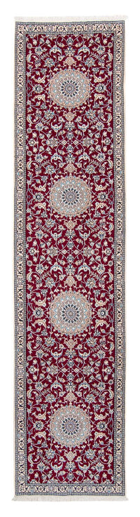 Runner Perser Rug - Nain - Royal - 393 x 89 cm - dark red