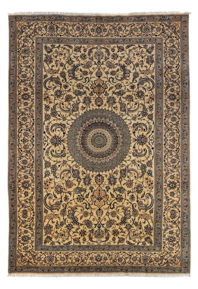 Perser Rug - Nain - Premium - 362 x 243 cm - dark beige