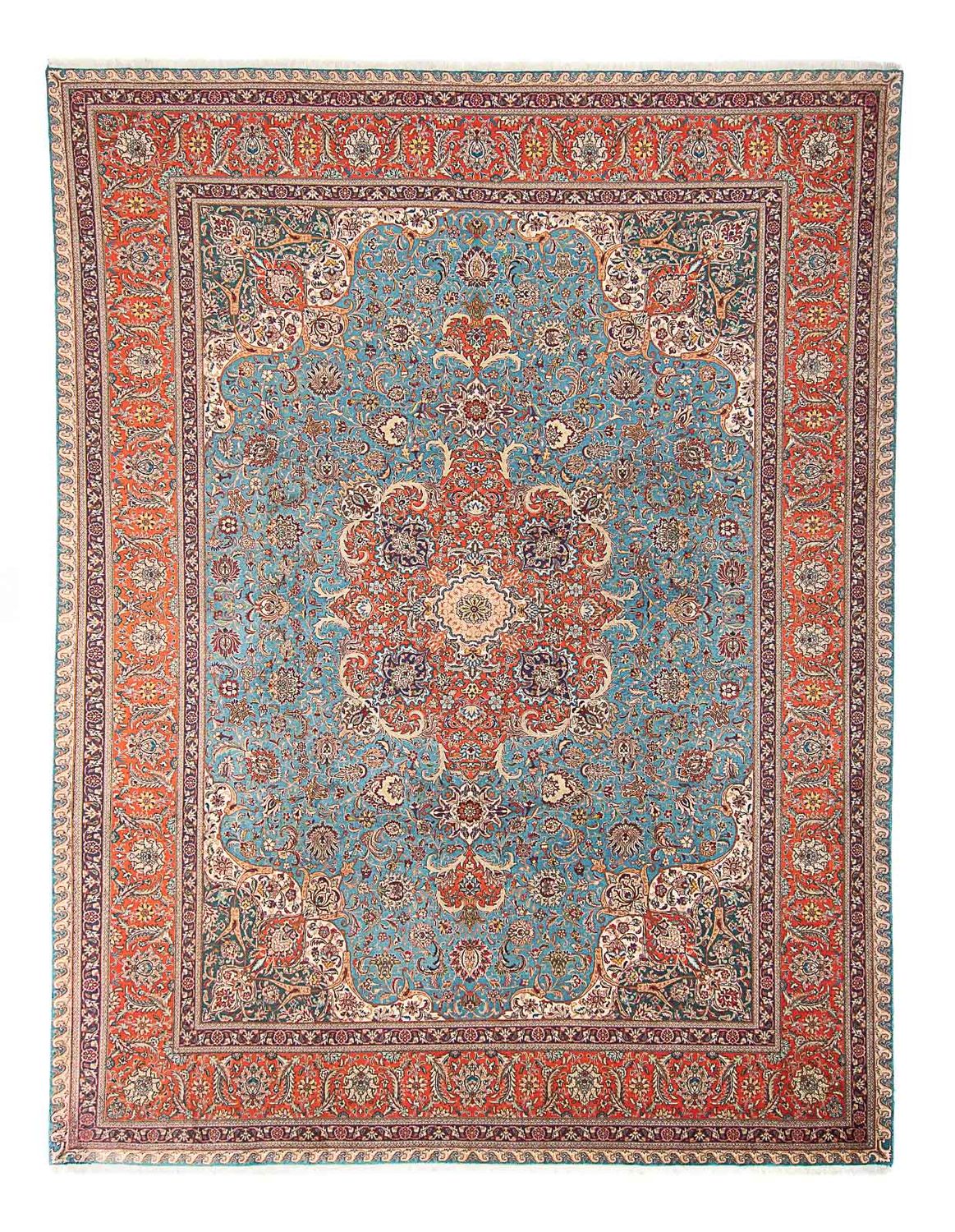 Perser Rug - Tabriz - Royal - 395 x 304 cm - light blue