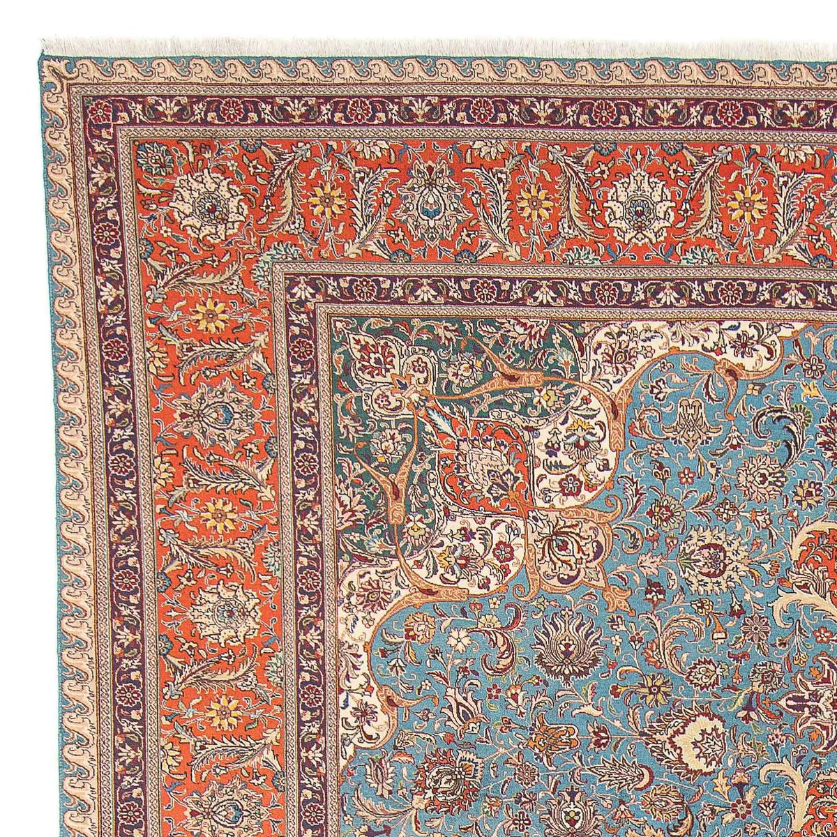 Perser Rug - Tabriz - Royal - 395 x 304 cm - light blue