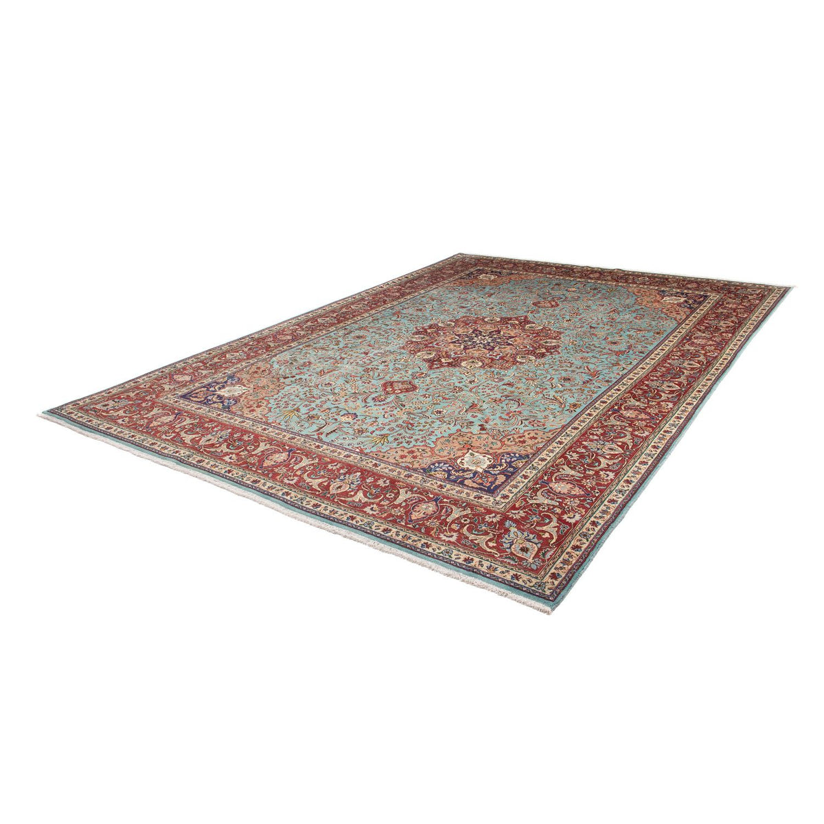 Perser Rug - Tabriz - Royal - 350 x 248 cm - turquoise