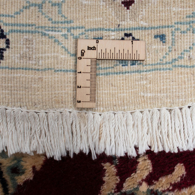 Perser Rug - Nain round  - 245 x 245 cm - dark red