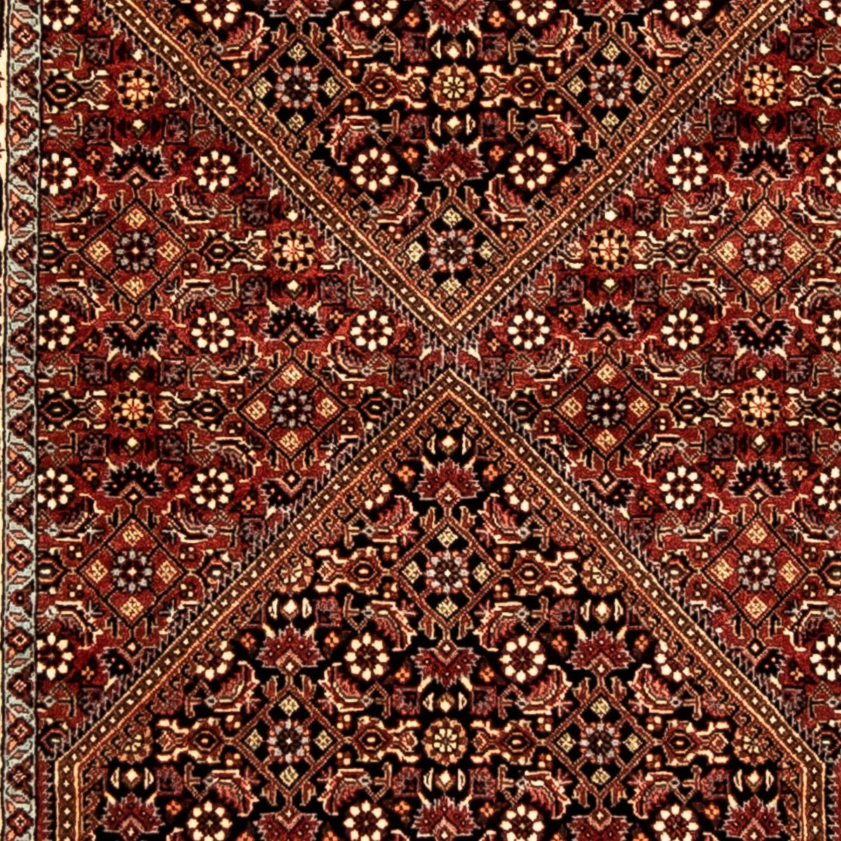 Runner Perser Rug - Bidjar - 313 x 82 cm - brown