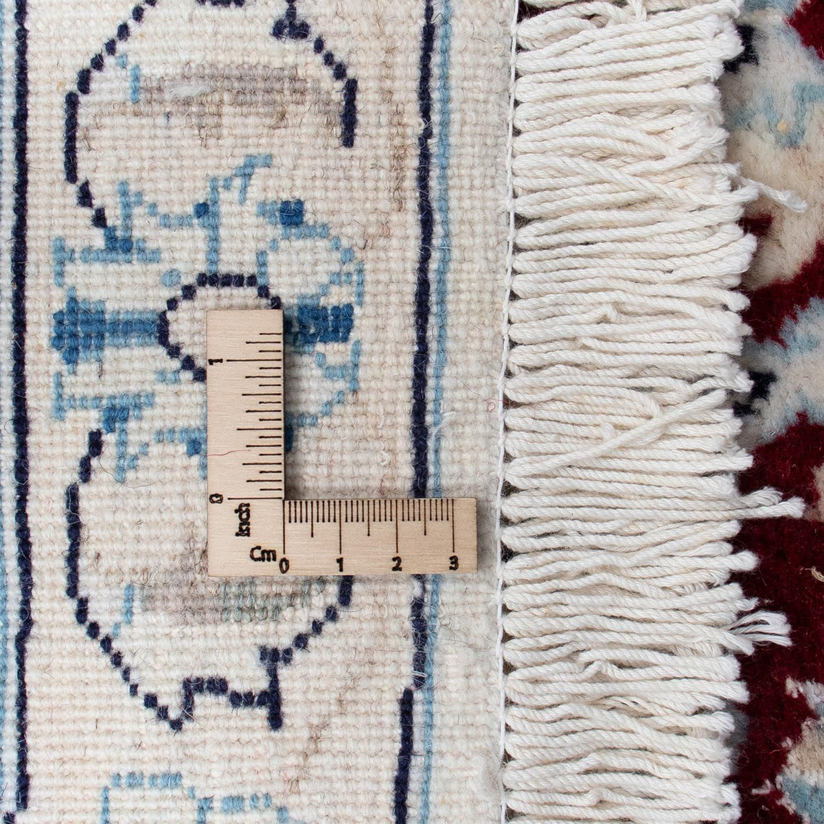 Perser Rug - Nain round  - 297 x 297 cm - dark red