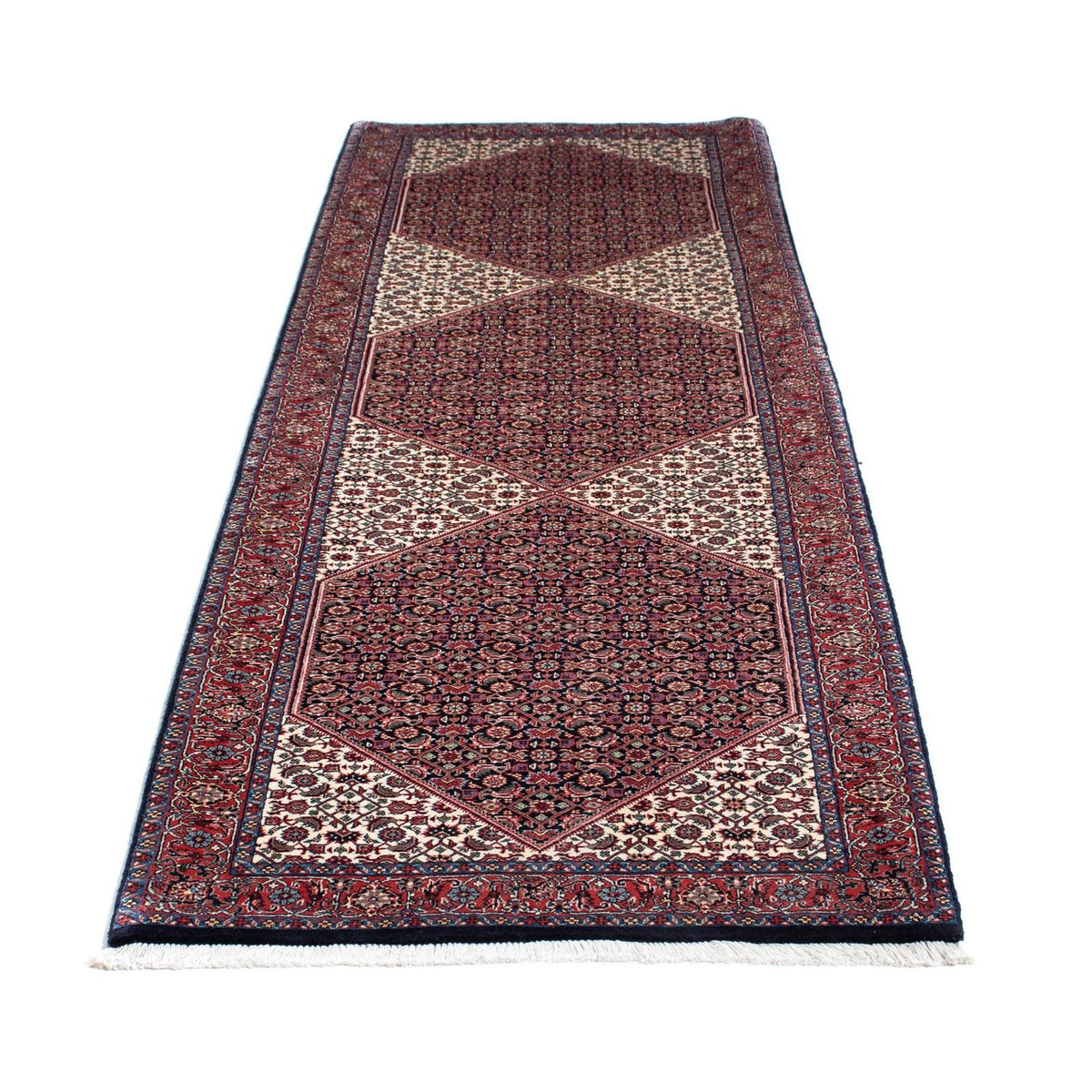 Runner Perser Rug - Bidjar - 300 x 84 cm - dark blue