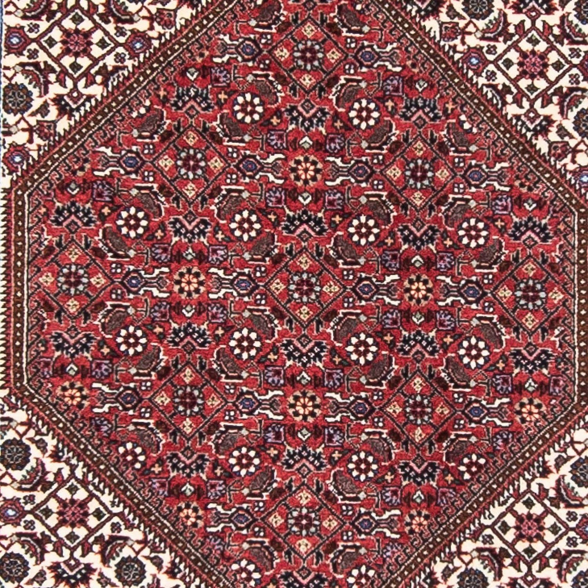 Runner Perser Rug - Bidjar - 403 x 86 cm - dark red