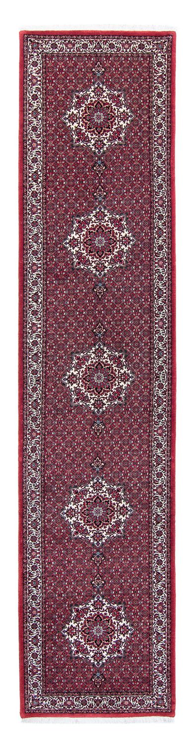 Runner Perser Rug - Bidjar - 398 x 83 cm - dark red