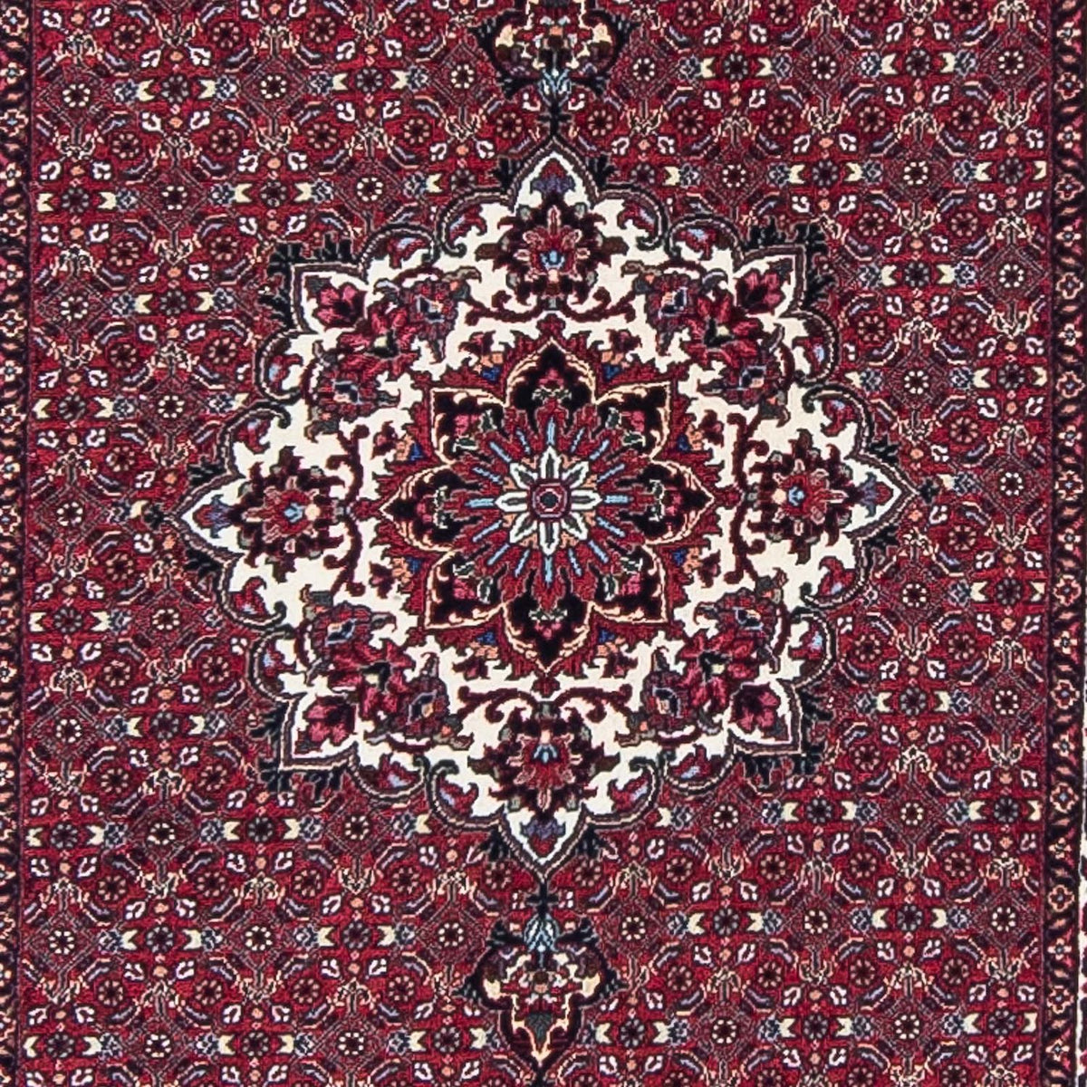 Runner Perser Rug - Bidjar - 398 x 83 cm - dark red