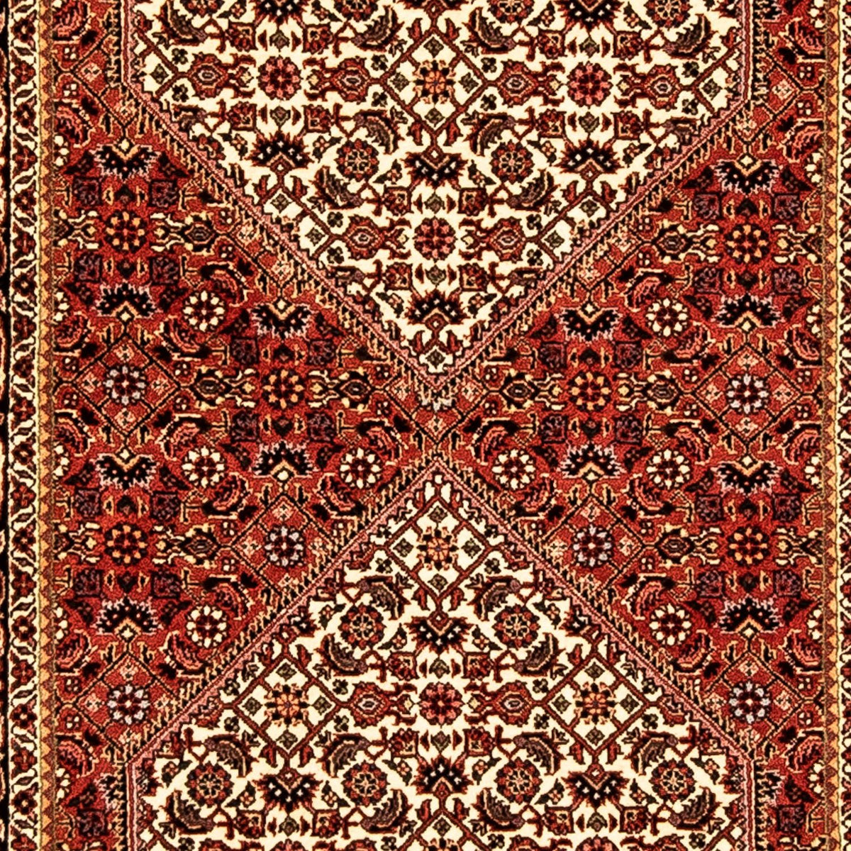 Runner Perser Rug - Bidjar - 314 x 85 cm - dark red