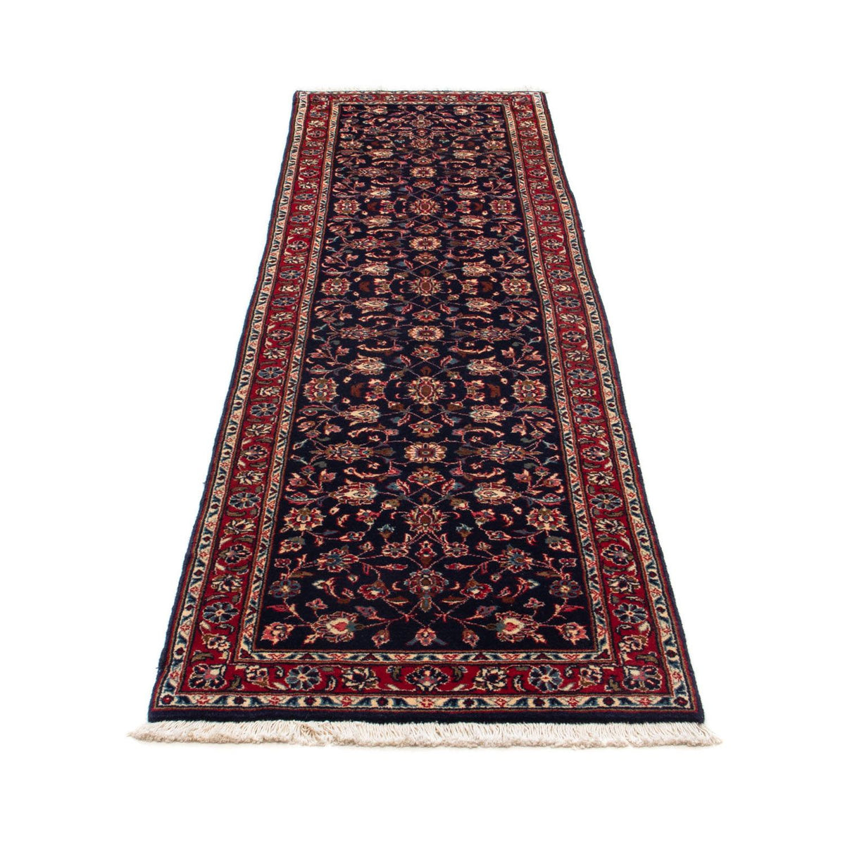 Runner Perser Rug - Keshan - 266 x 68 cm - dark blue