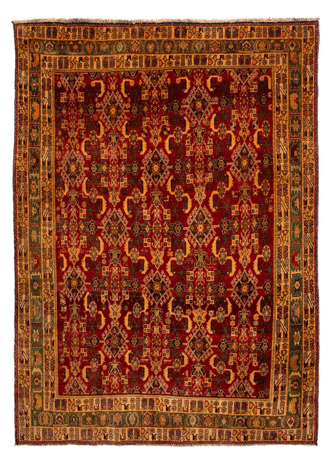 Perser Rug - Nomadic - 288 x 200 cm - dark red