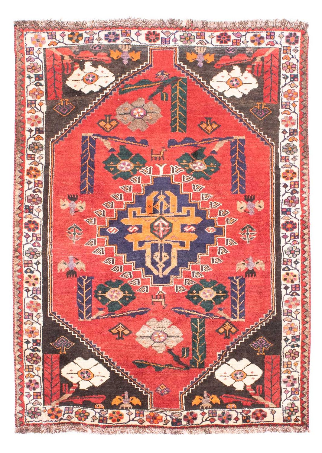Perser Rug - Nomadic - 160 x 110 cm - dark red