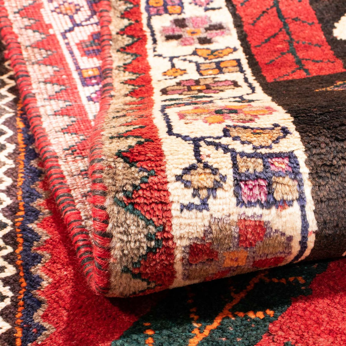 Perser Rug - Nomadic - 160 x 110 cm - dark red