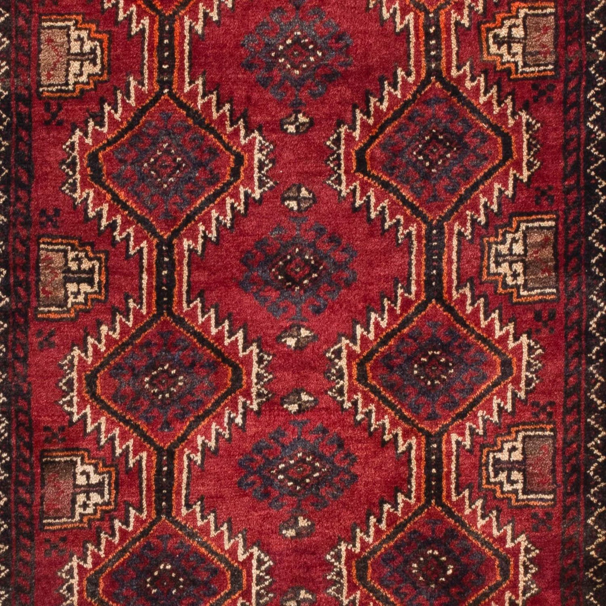 Runner Belutsch Rug - 164 x 80 cm - dark red