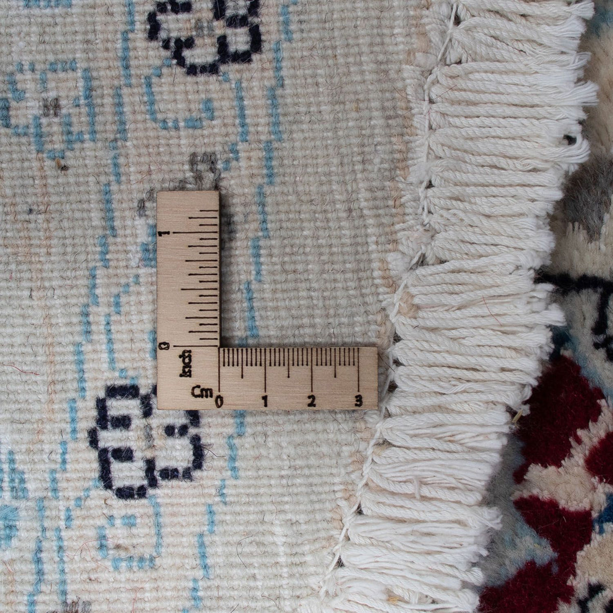 Perser Rug - Nain round  - 295 x 295 cm - dark red