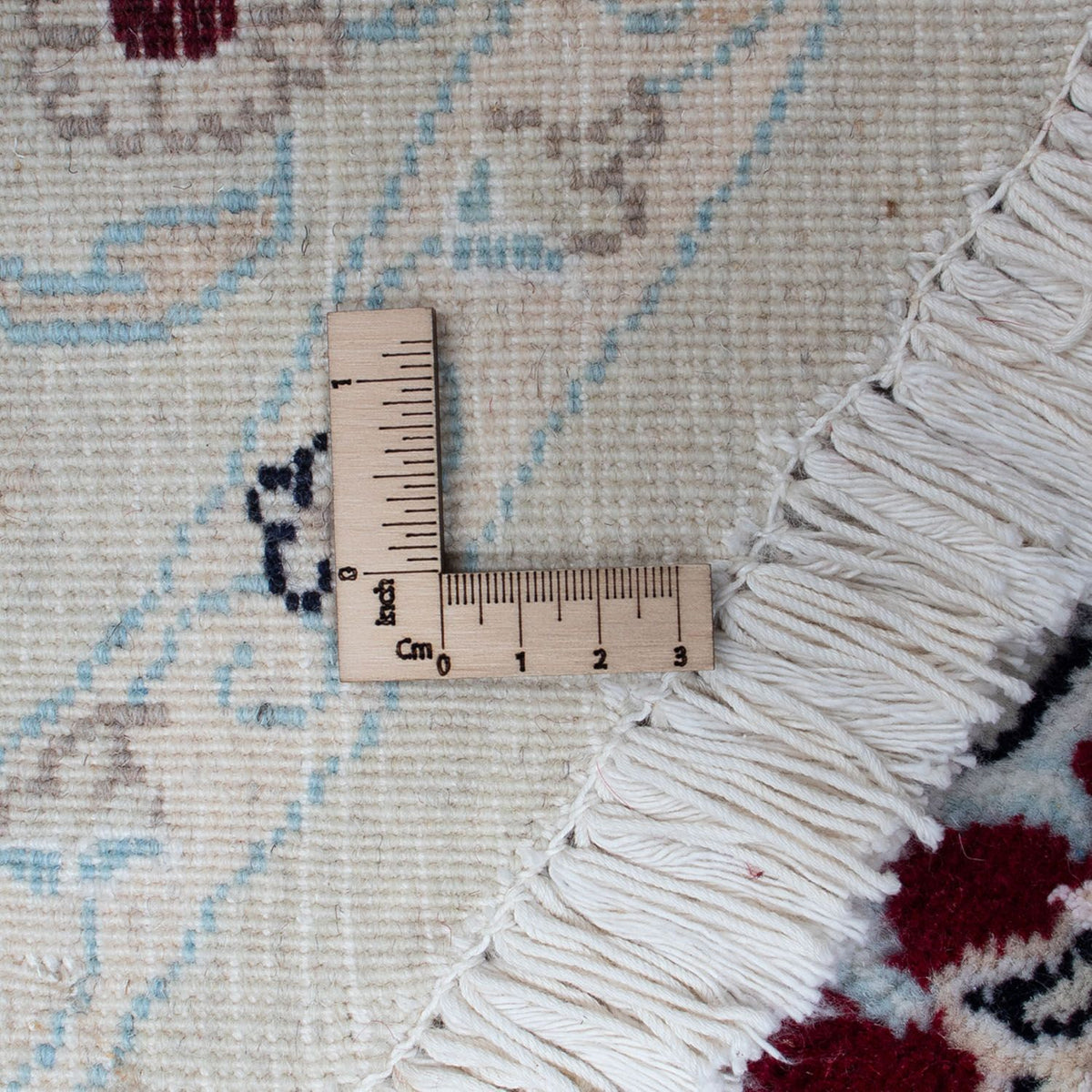 Perser Rug - Nain round  - 295 x 295 cm - dark red