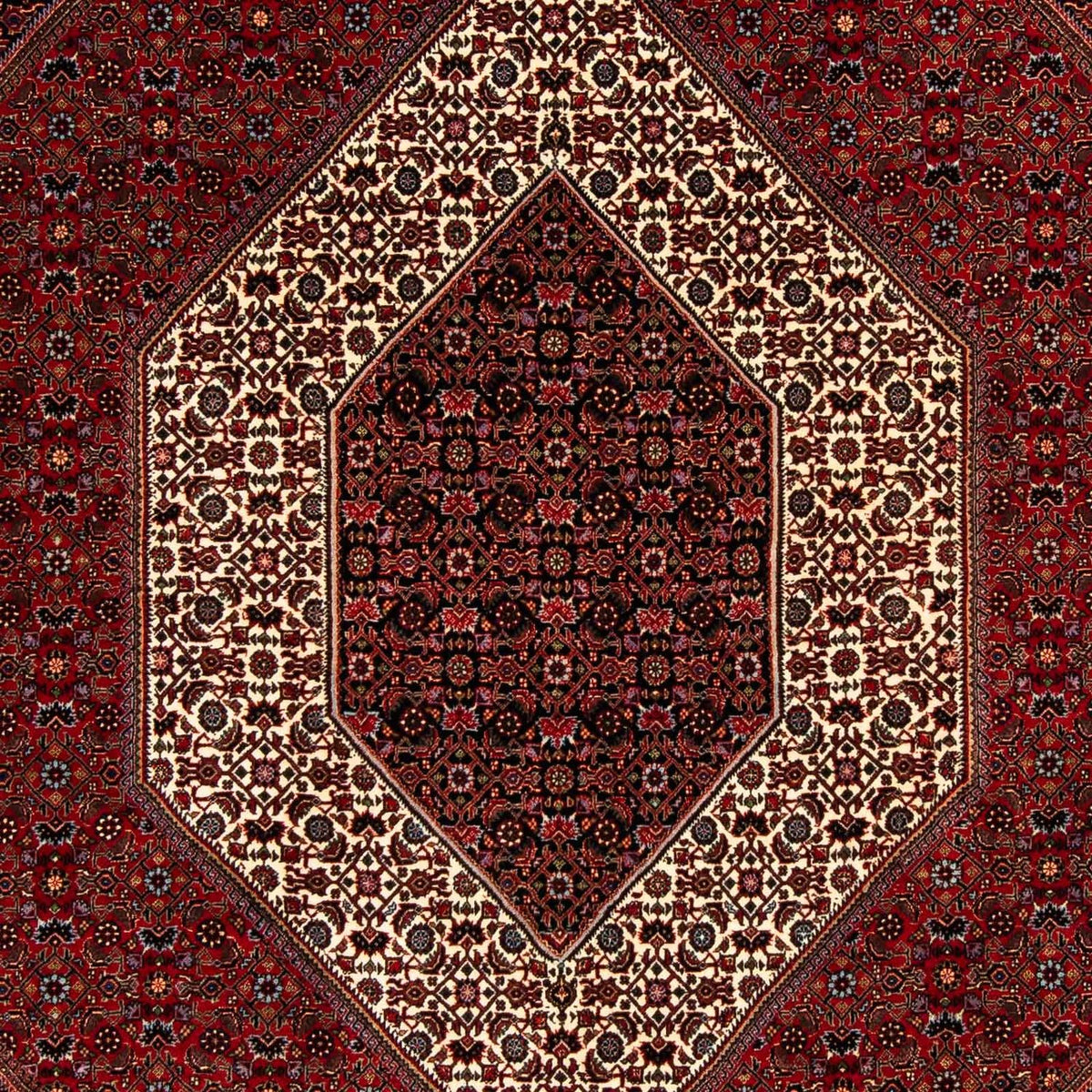 Perser Rug - Bidjar - 253 x 200 cm - dark red