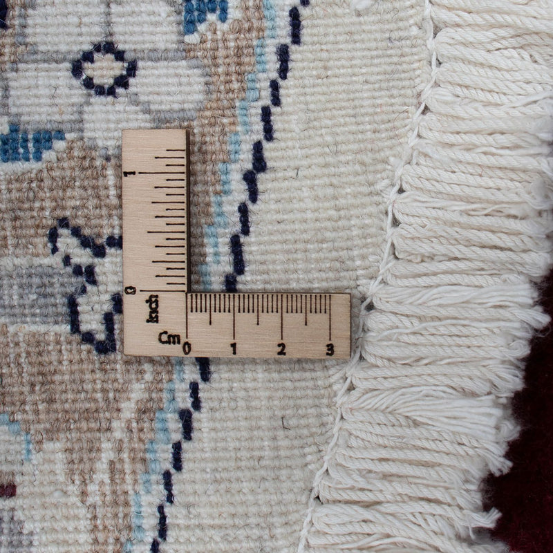 Perser Rug - Nain round  - 245 x 245 cm - dark red