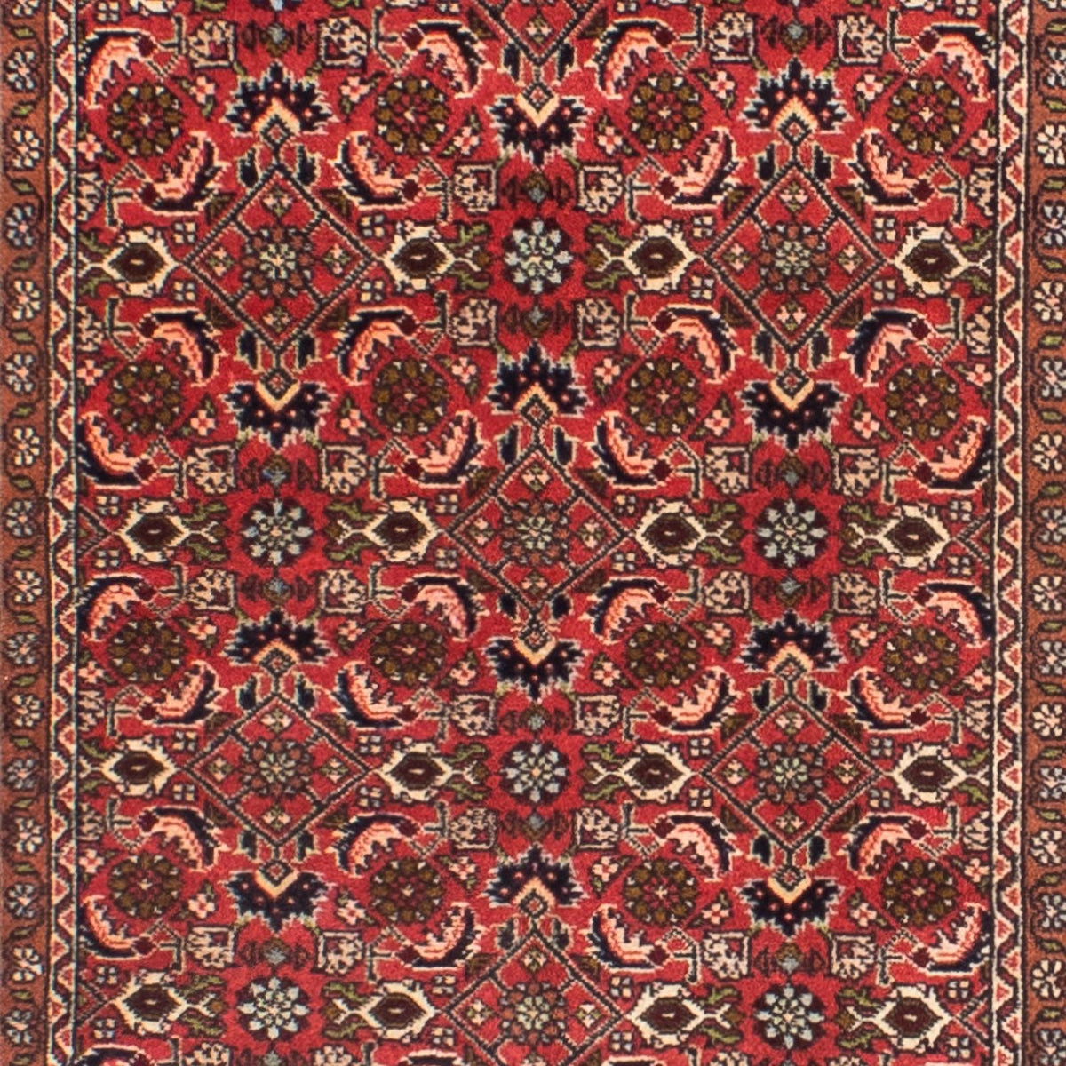 Runner Perser Rug - Bidjar - 290 x 85 cm - dark red